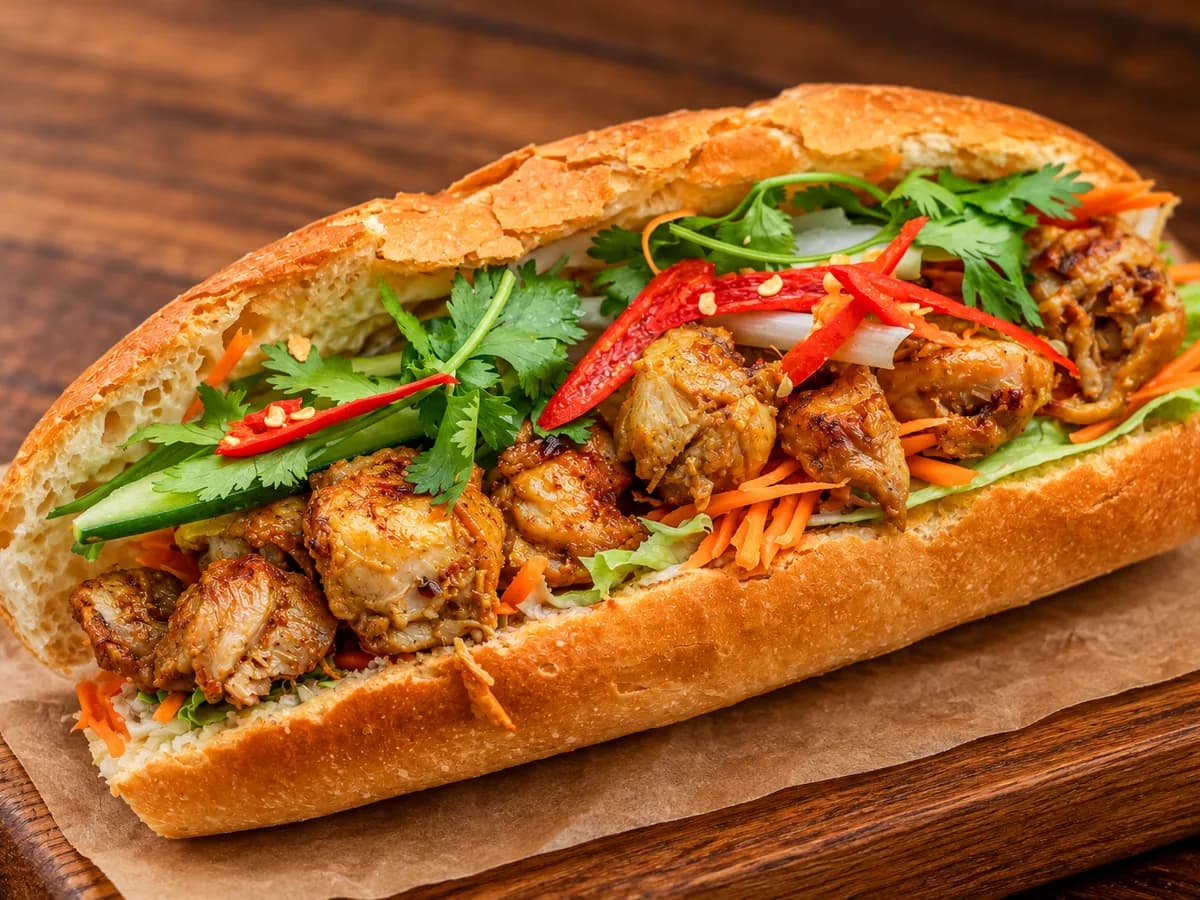 Lemongrass Grilled Chicken Bánh Mì