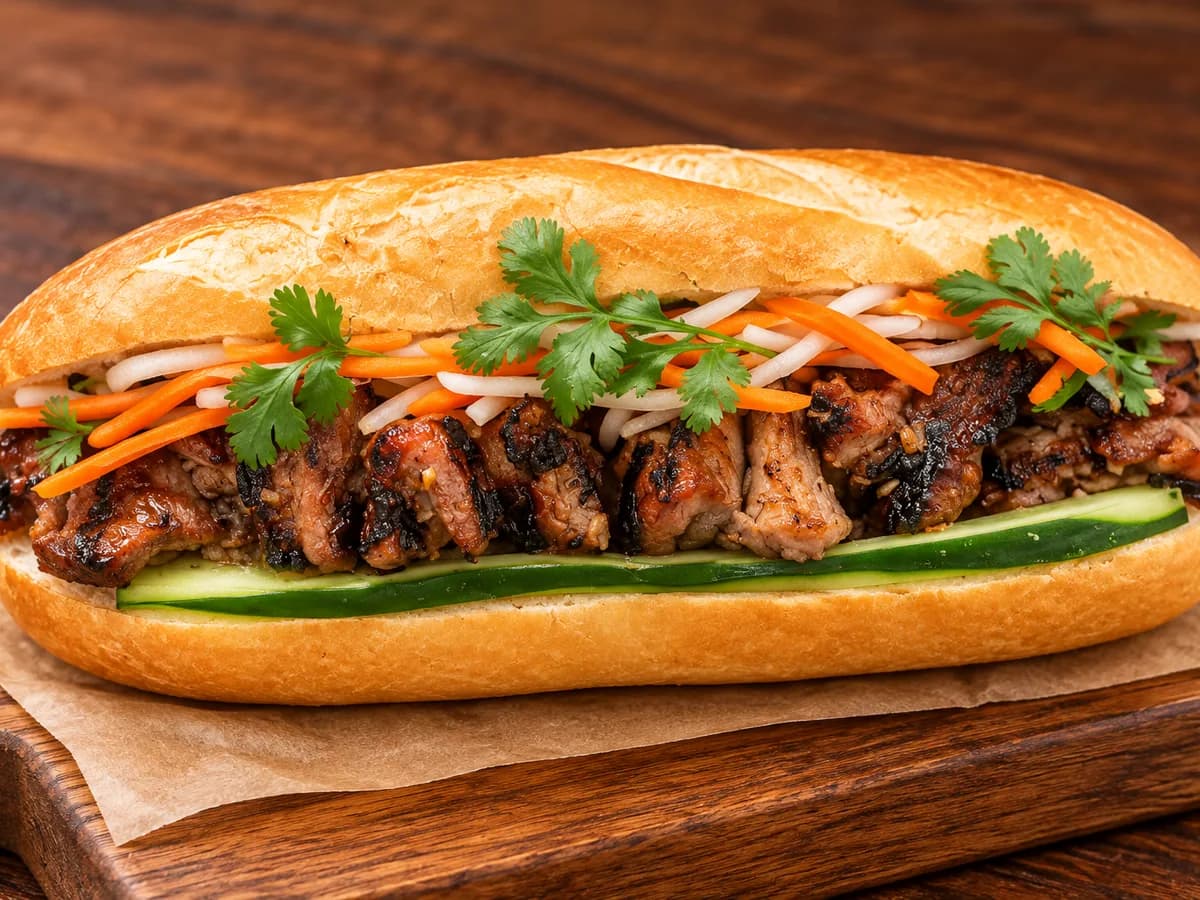 Vietnamese Grilled Pork Bánh Mì